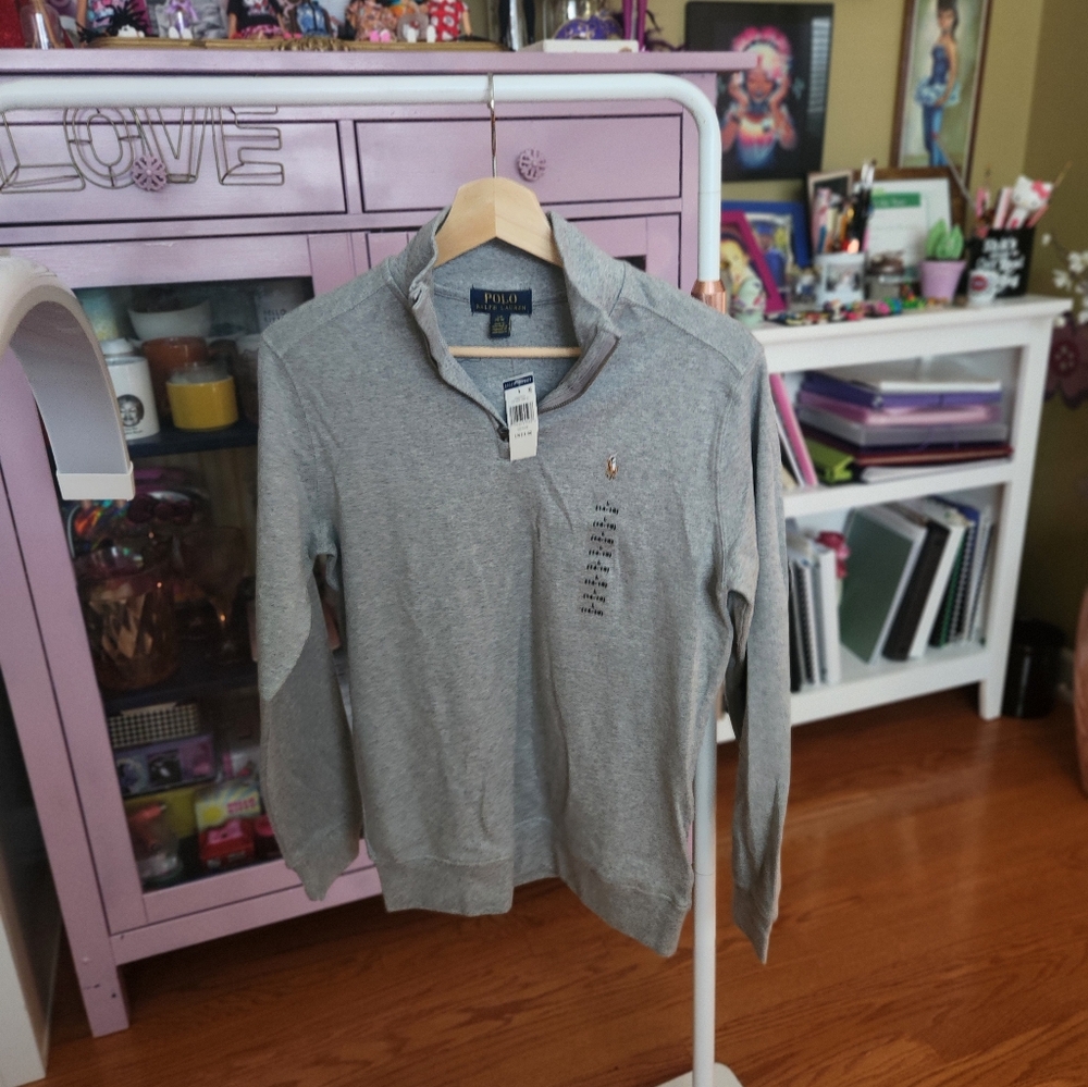Polo half-zip pullover shirt